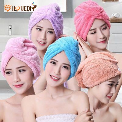 Women Bathroom Thicken Super Absorbent Bath Towel Quick-drying Soft microfiber Hair Towel Salon Hair Dry Cap Towels