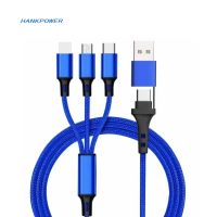 ?ผลิตภัณฑ์ดั้งเดิม + Gratis Ongkir?OEM โรงงาน3ใน2สายชาร์จ USB 5ใน1มัลติฟังก์ชั่ยูเอสบีสายเคเบิลข้อมูลประเภท C สายชาร์จเร็วอุปกรณ์แม่เหล็กรถไฟ