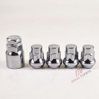 4PCS Anti-theft M12 X 1.5 M12 X 1.25 Chrome Steel Car Wheel Lock Key Nuts Locking Lug Nuts