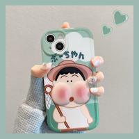 น่ารักใบ้หยิกและการบีบอัดสำหรับ Apple 15/14Promax เคสโทรศัพท์มือถือสำหรับ IPhone13รวมทุกอย่าง12นุ่ม11ชุด Xr