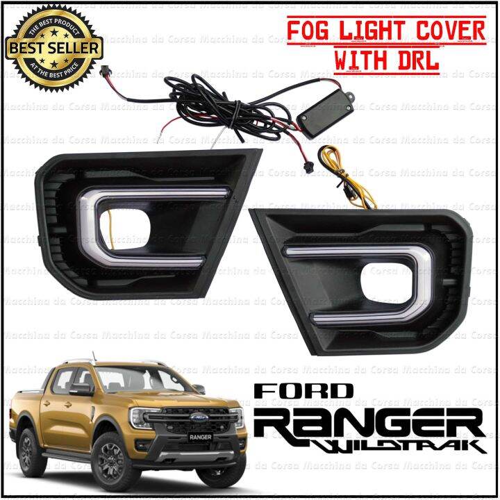 Ford Ranger Wildtrak 20222023 Fog Light Cover with Daytime Running