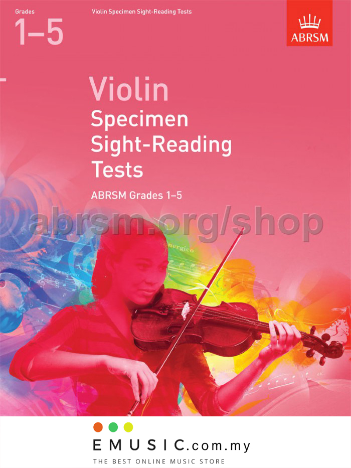 Abrsm grades 6-8 violin specimen sight-reading tests from 2012 