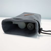 ▩ Przenośny szary worek flanelowy worek dla DJI OM 5/OM 4/OSMO Mobile 3 telefon Gimbal uniwersalny wodoodporny kieszeń sznurkiem 21x12cm