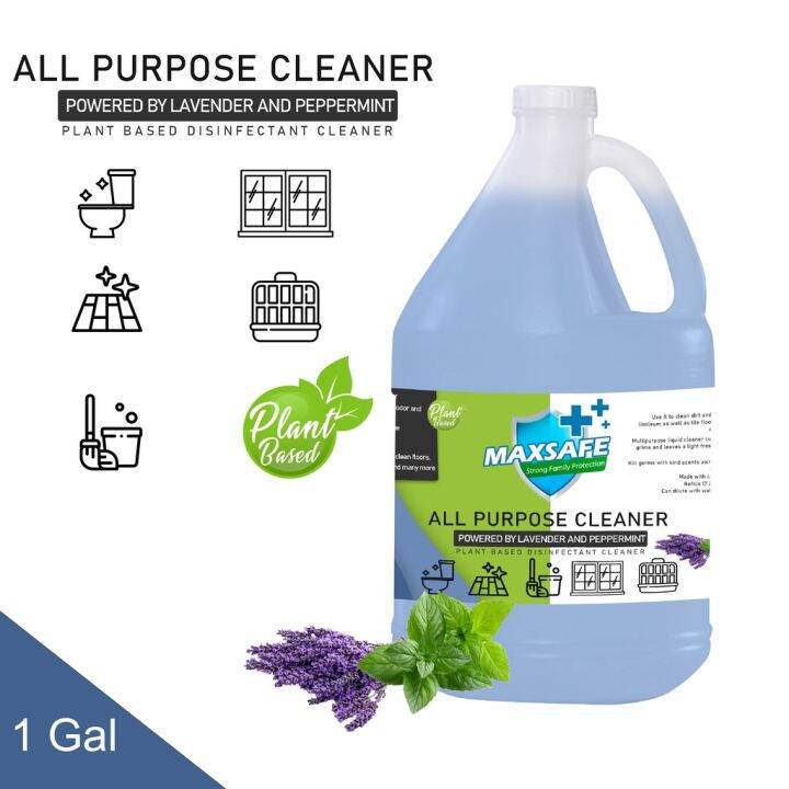1Gal Maxsafe All Purpose Cleaner Disinfectant Lavender and Peppermint