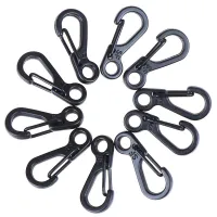 10PCS Mini Carabiner Clip Snap Spring Clasp Hook Keyring Camping Tool