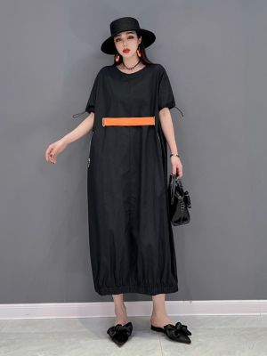 XITAO Dress  Personality Fashion Loose Women Casual T-shirt Dress