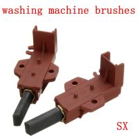 2Pcs Washing Machine Motor Carbon Brush And Holder Brushes Coal Electric Motors For  Ariston L94MF7 Indesit Welling