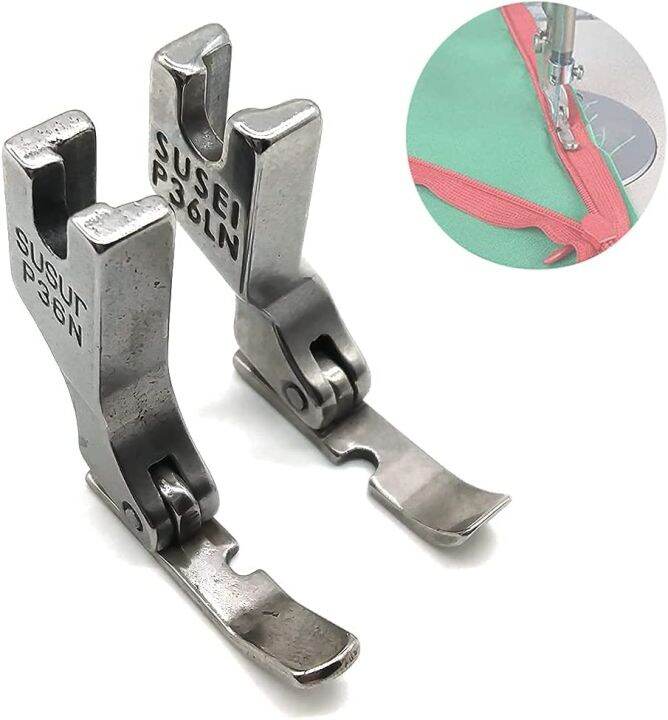 Industrial Sewing Machine Cording Zipper Foot P36LN/P36N (Left&Right