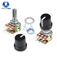 5PCS Potentiometer Resistor Linear Taper Rotary Potentiometer For Arduino Cap Knob 1K 2K 5K 10K 20K 50K 100K 250K 500K 1M Ohm