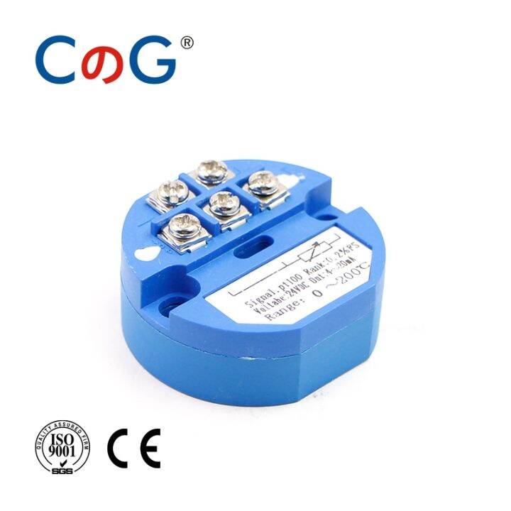 CG PT100 to 4-20mA 0-600 Celsius Thermal Resistance Converter RTD Input ...