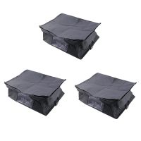 9Pcs Storage Bag Quilt Clothes Bag Non Woven Fabric Storage Box with Handles Folding Moisture-Proof Sealed Storage Box