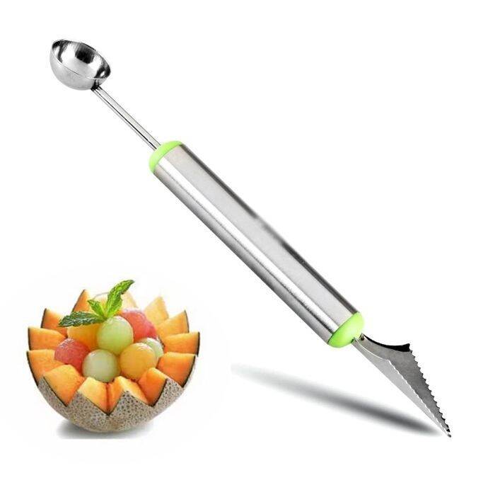 Stainless Steel Melon / Fruit Ball Scooper & Carving Knife Lazada PH