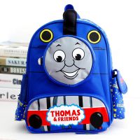 Thomas And Friends กระเป๋าเป้สะพายหลัง Blcoks กระเป๋าโรงเรียนการ์ตูนโรงเรียนอนุบาลเด็กชายและเด็กหญิงกระเป๋าเป้สะพายหลังรถไฟการ์ตูน