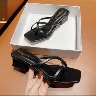 giày cao gót nữ kiểu mới hàn quốc dép sandal nữ quai ngang mẫu 3p sang thumbnail