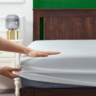 Satin Silk Fitted Sheet Luxury Solid Color Mattress Cover Elastic Band Double Bed Sheet Bedspread Cover Queen King Size Teal