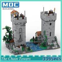 ภาพยนตร์ Seris The Chain Towers บล็อคก่อสร้างวิวถนนสิงโตอัศวินปราสาทโมเดลต่อจำลอง DIY ตัวต่อสามมิติสร้างสสรค์เด็ก Xmax ของขวัญ