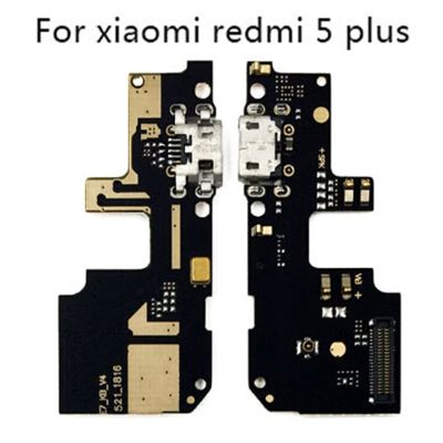 【✲High Quality✲】 anlei3 สายแผงวงจรเคเบิลแบบยืดหยุ่นชาร์จชาร์จพอร์ตแบบ Usb สำหรับ Xiaomi Redmi 5 Plus แท่นหัวเชื่อมปลั๊กพร้อมสายเคเบิลไมโครโฟนแบบยืดหยุ่น