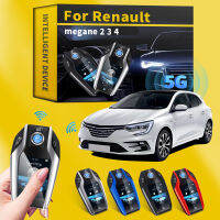 For Renault megane 2 3 4 Car Modified Smart Remote Car Key For Keyless Smart Key with LCD Screen one-key start Auto Accessories