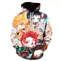 Cartoon Spring Japanese Anime Sweatshirts Demon Layer Mens Hoodies With Hood Jackets 3D Printed Oversized Fashion Teens Cool Size:XS-5XL