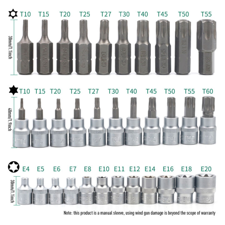 d-ropshipping-34ชิ้น-t-orx-ดาวซ็อกเก็ตและบิตชุดชาย-หญิง-e-การรักษาความปลอดภัยบิตไดรฟ์เครื่องมือมือถือแรงบิดดาวซ็อกเก็ต