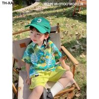 Male and female childrens restoring ancient ways printed 2023 children summer vacation shirts with short sleeves coat wet cool