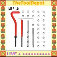 TheToolDepot 30ชิ้นชุดเครื่องเย็บผ้า M5 M6 M8 M10 M12 M14เครื่องมือขดลวดรถยนต์ Pro M6 * 1.0