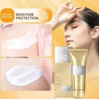 60ml Sunscreen SPF50+ Waterproof UV Skin Isolation Sunscreen Face R5D4