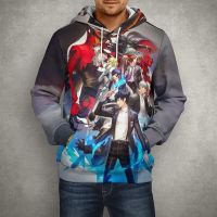 Sudadera con capucha para hombre y mujer, jersey de manga larga con estampado 3D de personaje 5 del Joker P5s, moda urbana, Unisex, 2023