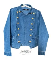 MOTTOM - TOP FANS JACKET ท็อปแฟน แจ็คเก็ตยีนส์ผู้หญิง