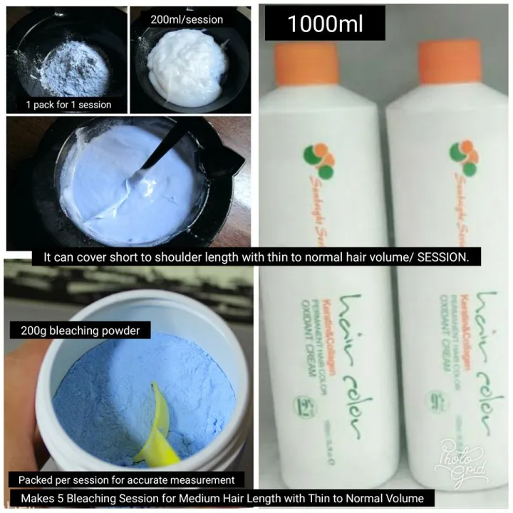 Hair Bleaching Set with Hair Toner (BIG SAVER) 1000ml Lazada PH