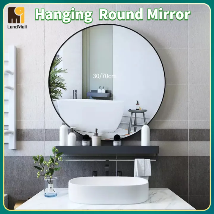 Makeup Mirror Bathroom Mirror Mounted Bathroom Decor Hanging Mirror ...