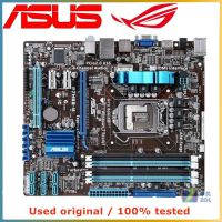 สำหรับ Intel H55สำหรับ ASUS P7H55-M แผงวงจรคอมพิวเตอร์ LGA 1156 DDR3 16G เมนบอร์ด SATA II PCI-E 2.0 X16