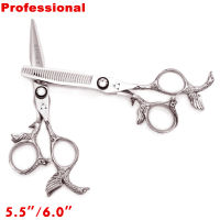 Professional Hair Scissors 440C 5.5 6.0 Hairdressing Scissors Thinning Shears Barber Scissors Set Hair Cutting Scissors 9023