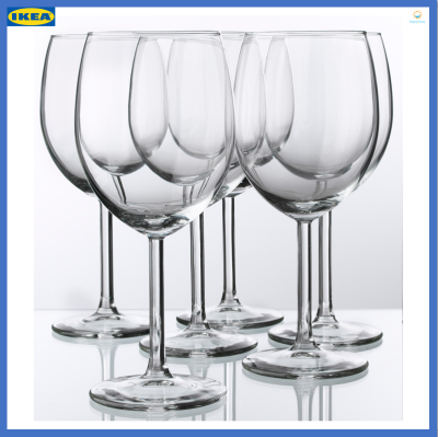 แก้ว แก้วไวน์ แก้วใส ความจุ 30 ซล. 6 ใบ SVALKA สวัลก้า (IKEA)