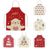 New Christmas Home Kitchen Linen Apron Childrens Antifouling Apron Cooking Baking Apron Cleaning Tool Tablier Cuisine Delantal Aprons