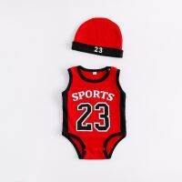 Boy Bulls 23 Sports Onesies Romper Cap Bodysuit Outfits
