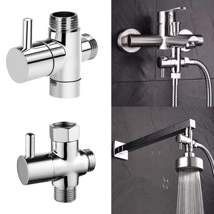 PETIYOUZA Brass Shower Diverter Valve Bathroom Accessories Hand Held ...