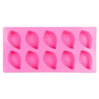 1PC 10 Even Leaves Silicone Chocolate Mold 3D Pudding Jello Soap Ice Cube Mould Fondant Wedding Cake Decorating Tools