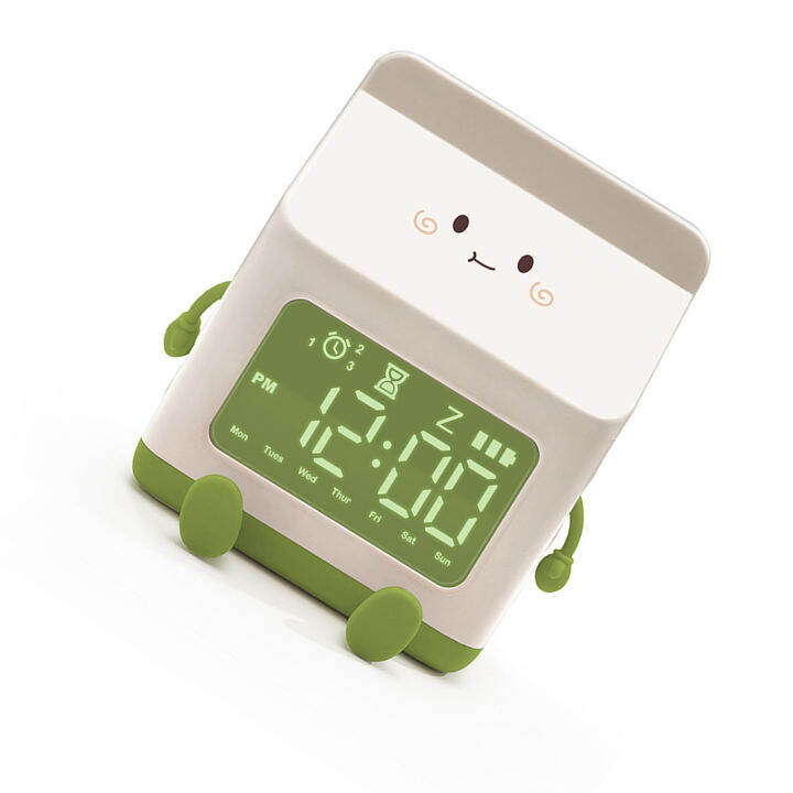 Alarm clock cute alarm clock time setting for bedroom lazada