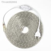 ☃ IP67 5050 Flexible LED Strip light AC220V 60leds/m Waterproof IP67 Led Tape LED Light With EU Power Plug 1M/2M/3M/5M/10M/15M/20M