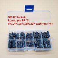 □❅ 55PCS/Lot DIP IC Sockets Adaptor Solder Type Socket Kit 6814161820 pins Round Pin 8P