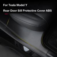 Rear Door Sill Pad For Tesla Model Y Protective Guards Cover Threshold Bumper Strip Fit Original Car Anti Kick Pads ABS Modely Electrical Trade Tools