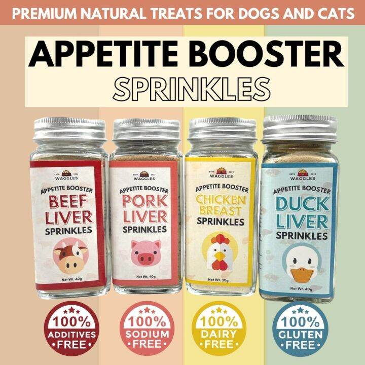 Waggles Sprinkles Appetite Booster Food Topper for Dog and Cat Picky