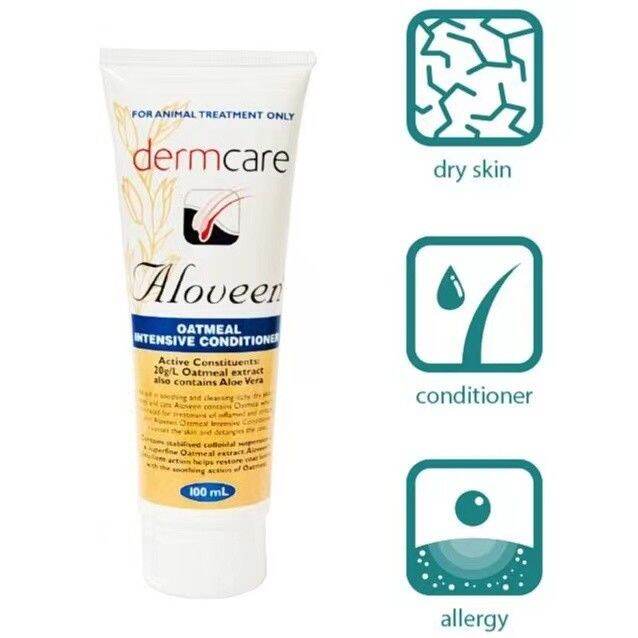 petclub-dermcare-aloveen-oatmeal-shampoo-amp-conditioner-แชมพูบำรุงผิวหนังและขน-ลดอาการผื่นคัน-250มล