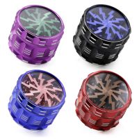 เครื่องบดสมุนไพร ลายสายฟ้า 4 ชั้น ขนาด 63 มม  Aluminium alloy 4-layer lighting logo grinder Ze Store