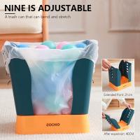 INS Adjustable Trash Can Large Capacity Wastebin Creative Garbage Bag Holder Portable Dustbin For Kitchen And Bathroom