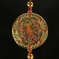 เทียนกระบวนการใหม่เชิงเทียน Tantric Tibetan เก้าพระราชวัง Bagua สีเขียวทาราแปดโชคดีสีเหลืองเทพเจ้าแห่งความมั่งคั่งแขนสี่ข้างเทพเจ้าแห่งความมั่งคั่งสีดำที่ห้อยแขวนรถยนต์ทิเบตเนปาลพระพุทธรูป