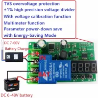 0-30A ตะกั่วกรด Ni-Cd Ni-MH Li-Ion Li-PO ชาร์จลิเธียมโมดูลป้องกันโวลต์มิเตอร์ UPS แบบ Diy 7.4V 12V 14.8V 24V 48V