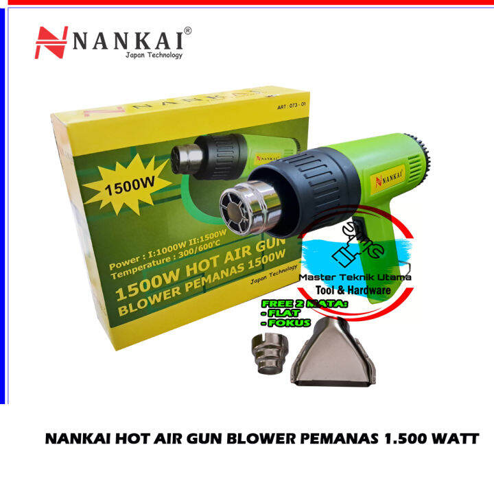 Promo Nankai Hot Air Gun Heat Gun Hotgun Blower Pemanas Multifungsi Plastik Scotlite Kaca Film