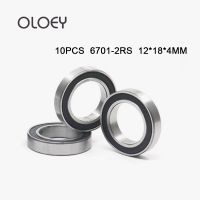 ☁♟ Free Shipping High Quality 10pcs 6701-2RS 12X18X4MM Deep Groove Ball Bearing 12x18x4mm